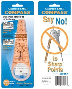 Blister Card 45761 Orange Learning Resources SAFE-T Compass 