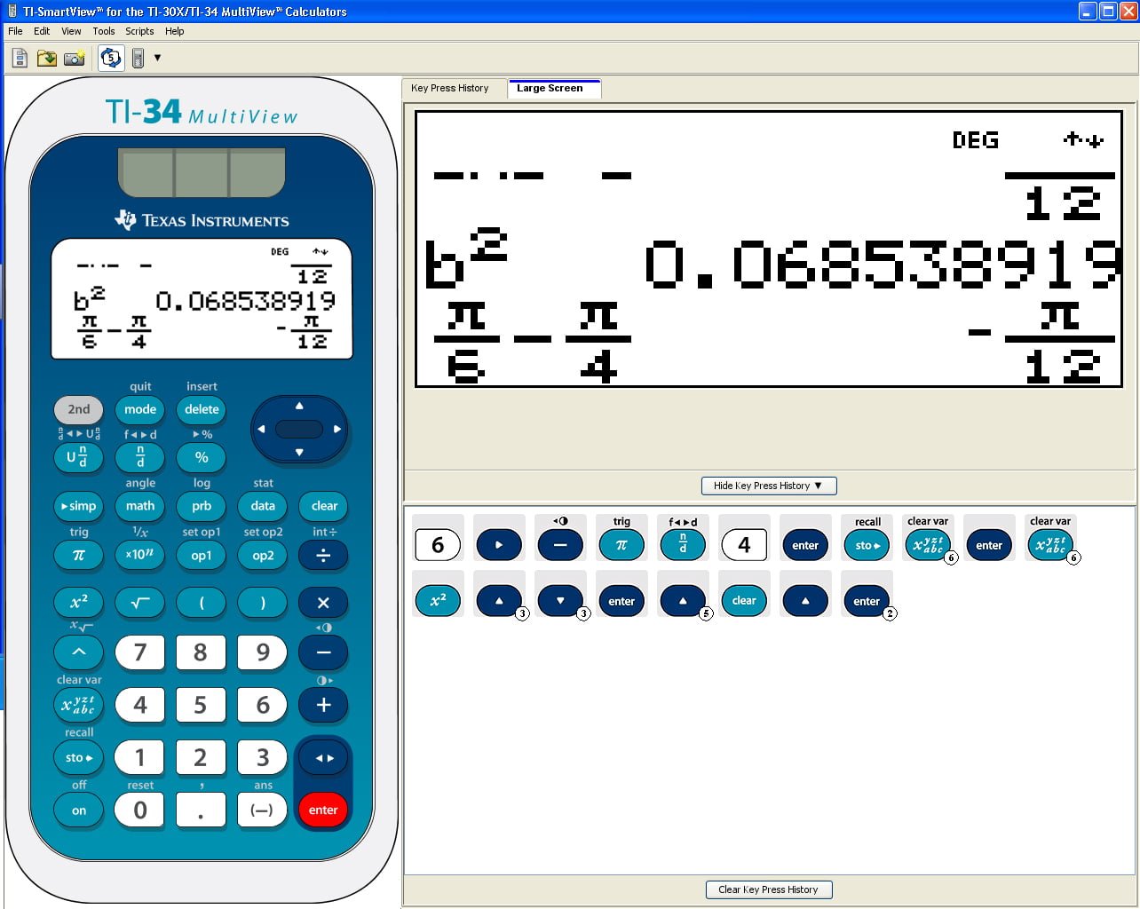 Texas Instruments TI SmartView emulator software for TI30X/TI34