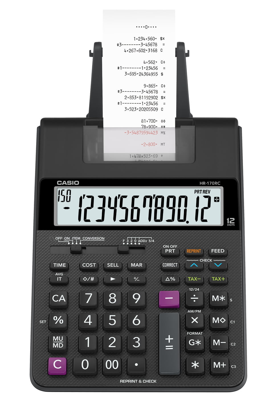 Casio Hr 170 Printing Calculator Schoolmart
