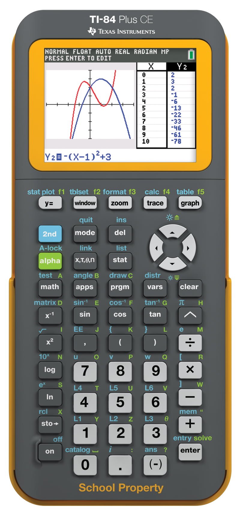 Afgrond Verdampen nevel TI 84 Plus CE Classroom Bundle EZ Spot Yellow Graphing Calculator