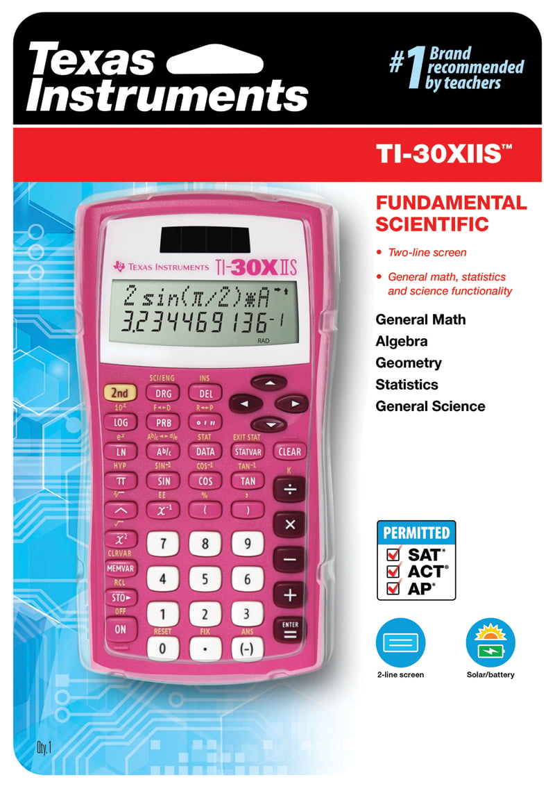 Texas Instruments TI-30X IIS Scientific Calculator Calculator Classpack -  Limited Pink Color Calculators